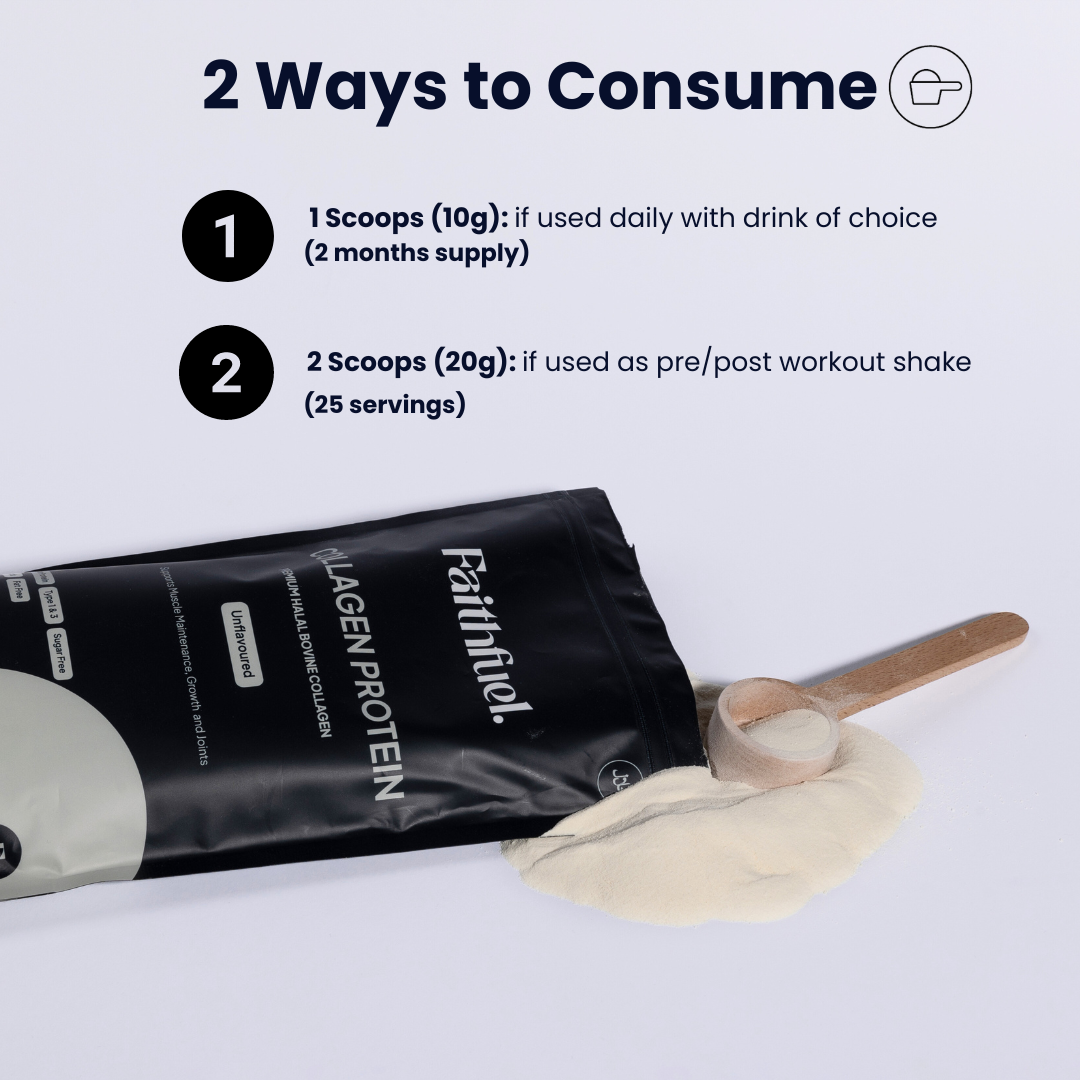 Halal Collagen Protein (500g): 2 Month Supply