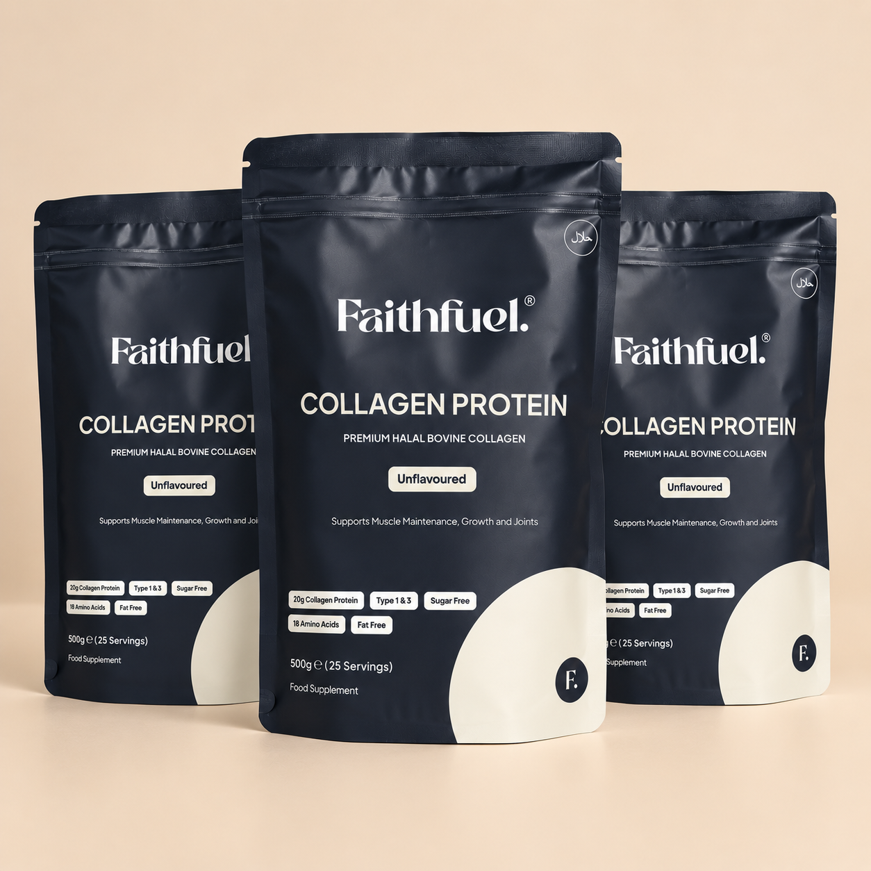 Halal Collagen Protein (500g): 2 Month Supply